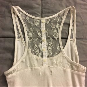 American Eagle racer back tank with lace